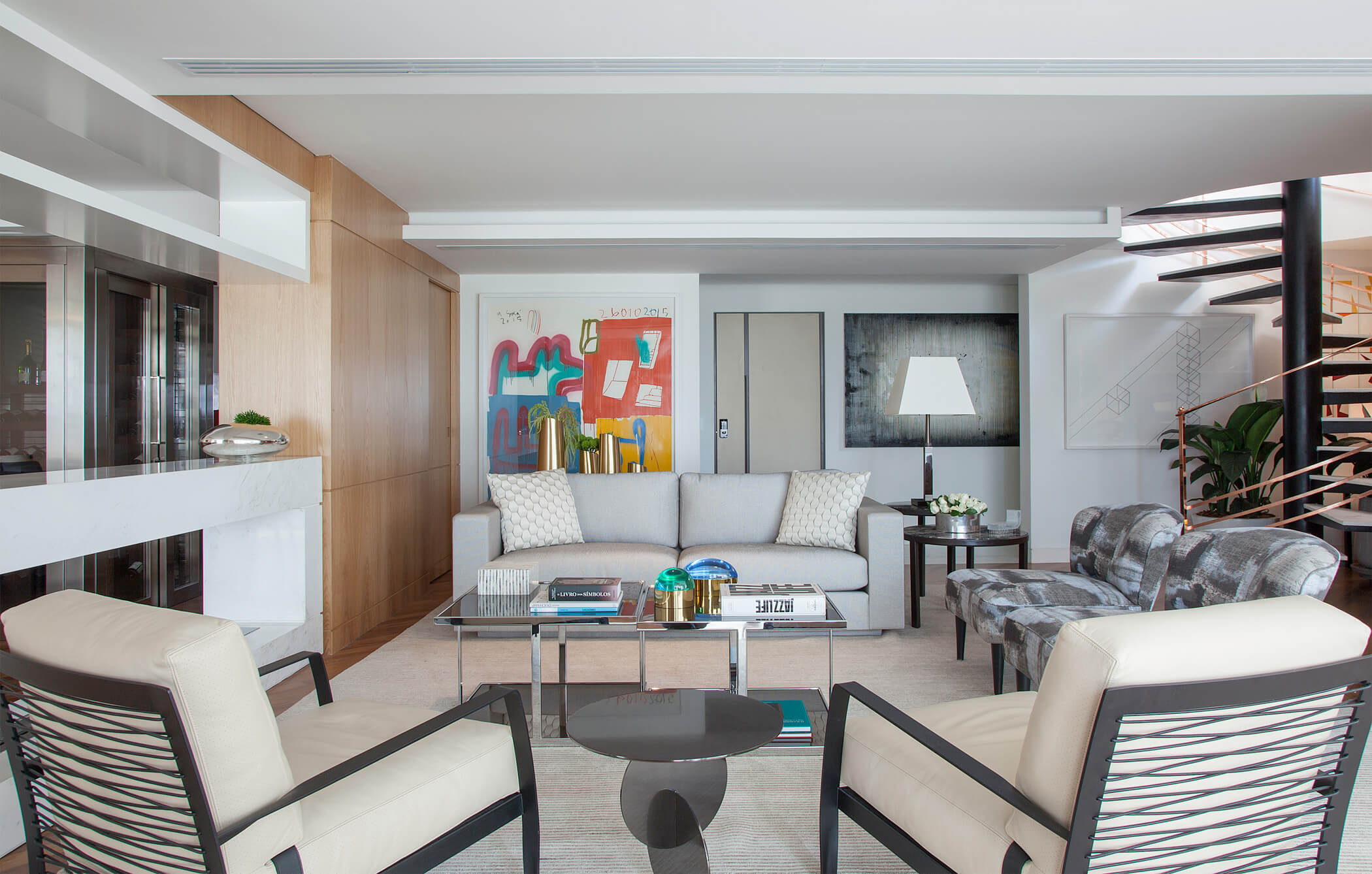 Sala de Jantar e Living - Projeto de Arquitetura e Decoração Residencial